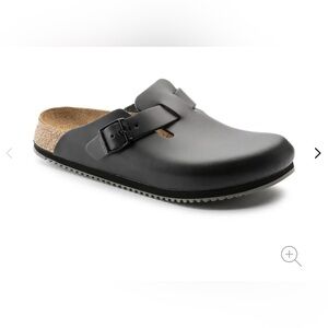 Boston super grip black clogs